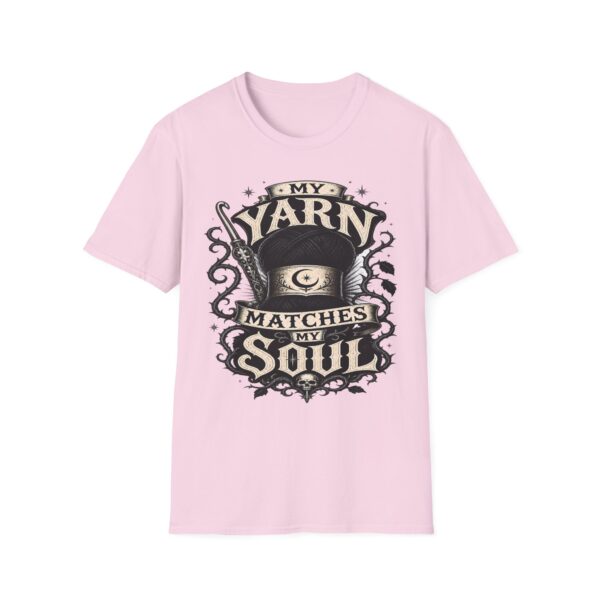 Witchy Knitting T-Shirt — "My Yarn Matches My Soul"