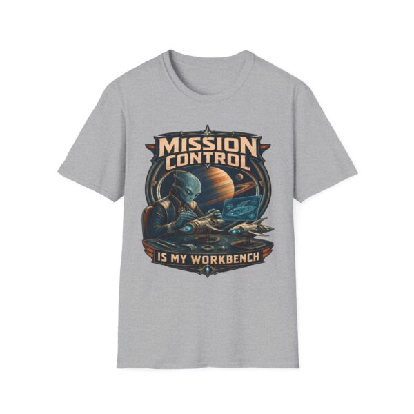 Mission Control T-Shirt — 'Mission Control is My Workbench' Retro Space Workshop Tee