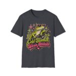 Cute Frog Tee — "Cold-Blooded, Warm Attitude" Sunglasses Lizard T-Shirt