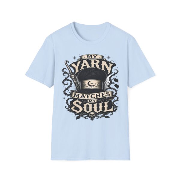 Witchy Knitting T-Shirt — "My Yarn Matches My Soul"