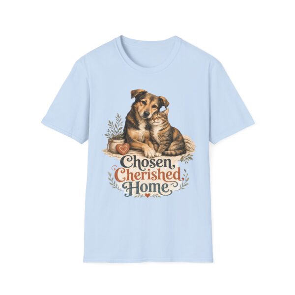 Dog & Cat 'Chosen Cherished Home' T-Shirt — Pet Rescue Adoption Tee