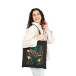 Mystic Moth Canvas Tote — Botanical Nightscape Eco Bag