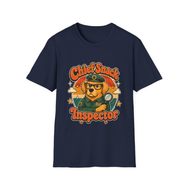 Chief Snack Inspector Vintage Dog Detective T-Shirt