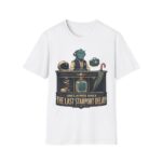 Retro Spaceport Tee — "Unclaimed Since The Last Starport Delay" Alien Deli Illustration