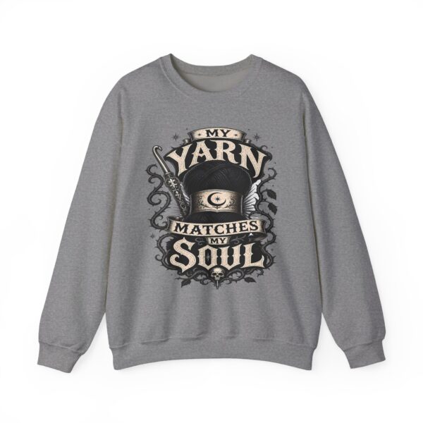 Knitting Sweatshirt — “My Yarn Matches My Soul” Cottagecore Pullover