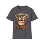 My Morning Voice Is Caffeinated T-Shirt — Coffee, Mic & Soundwave Vintage Tee