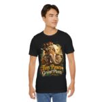 Tiny Paws, Grand Plans Tee — Crowned Cat Riding Elephant Vintage Graphic T-Shirt