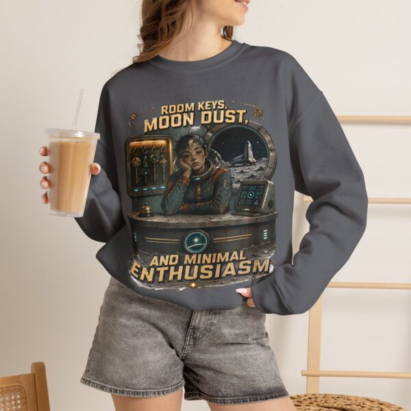 Room Key? Moon Dust and Minimal Enthusiasm Retro Space Crewneck