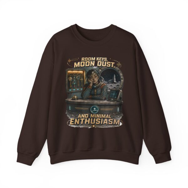 Room Key? Moon Dust and Minimal Enthusiasm Retro Space Crewneck
