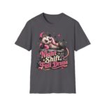 Night Shift Full Drama T-Shirt — Cute Posh Possum Graphic Tee