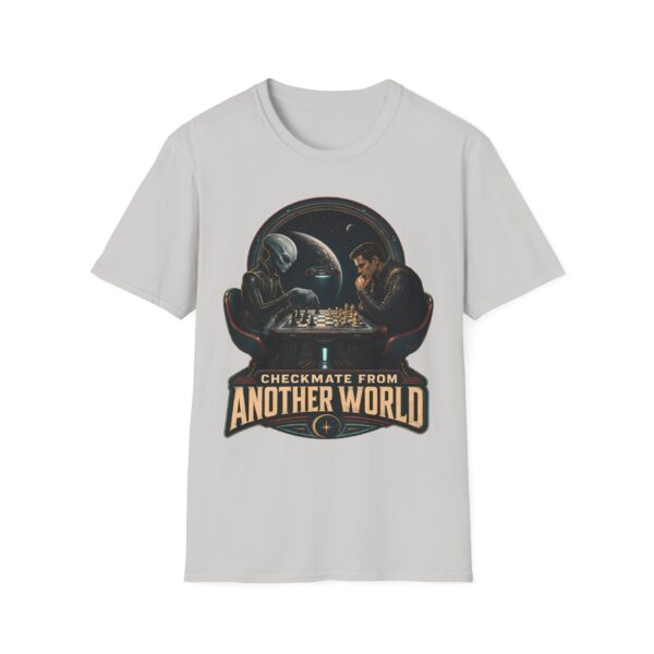 Checkmate From Another World T‑Shirt — Alien vs. Human Chess Graphic Tee