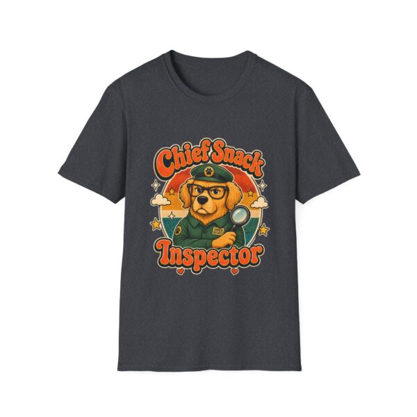 Chief Snack Inspector Vintage Dog Detective T-Shirt
