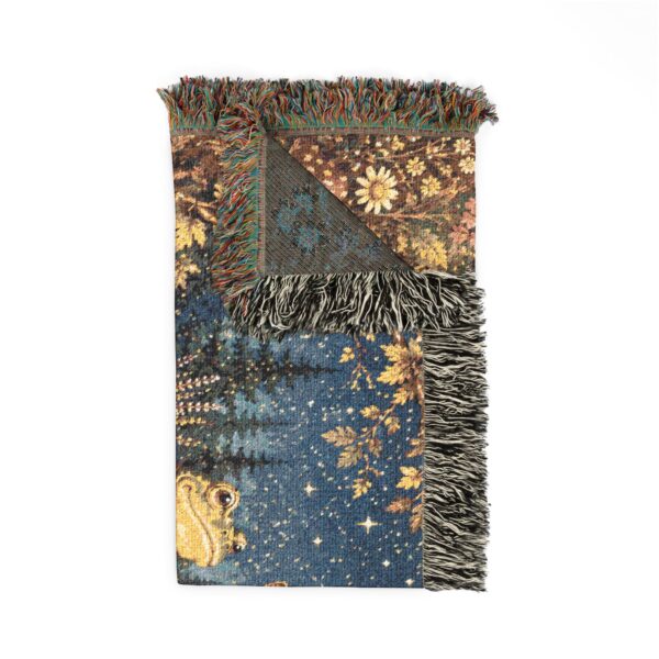 Woven Blanket - Moonlit Bunny Caravan Tapestry Throw
