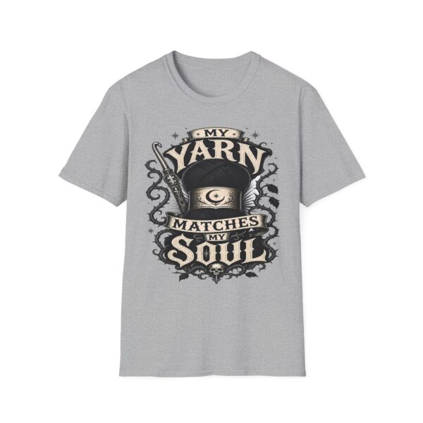 Witchy Knitting T-Shirt — "My Yarn Matches My Soul"