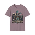 Retro Spaceport Tee — "Unclaimed Since The Last Starport Delay" Alien Deli Illustration