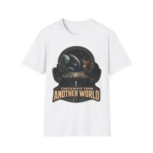 Checkmate From Another World T‑Shirt — Alien vs. Human Chess Graphic Tee