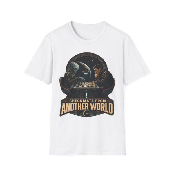 Checkmate From Another World T‑Shirt — Alien vs. Human Chess Graphic Tee