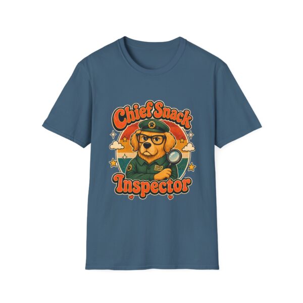 Chief Snack Inspector Vintage Dog Detective T-Shirt