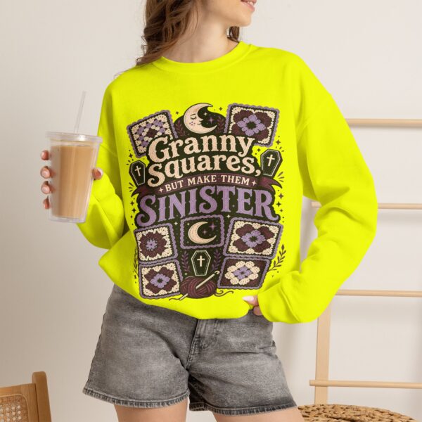Granny Squares But Make Them Sinister Crewneck Sweatshirt