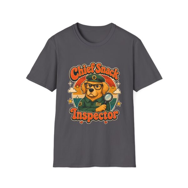 Chief Snack Inspector Vintage Dog Detective T-Shirt