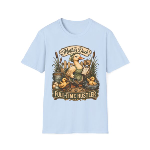 Mother Duck T-Shirt — "Mother Duck: Full-Time Hustler" Vintage Farmyard Tee