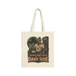 Tote Bag — “Serving Sunny-Side Up on the Dark Side” Retro Alien Diner Canvas Tote