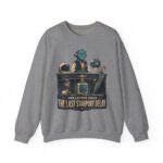 Crewneck Sweatshirt — "Unclaimed Since The Last Starport Delay" Alien Concierge Graphic
