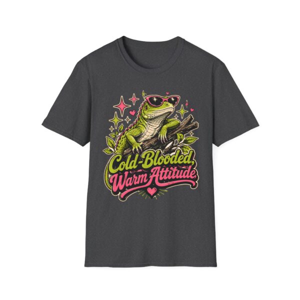 Cute Frog Tee — "Cold-Blooded, Warm Attitude" Sunglasses Lizard T-Shirt