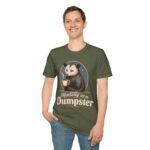 Mentally in a Dumpster Possum Tee — Cute Sarcastic Coffee Graphic T-Shirt