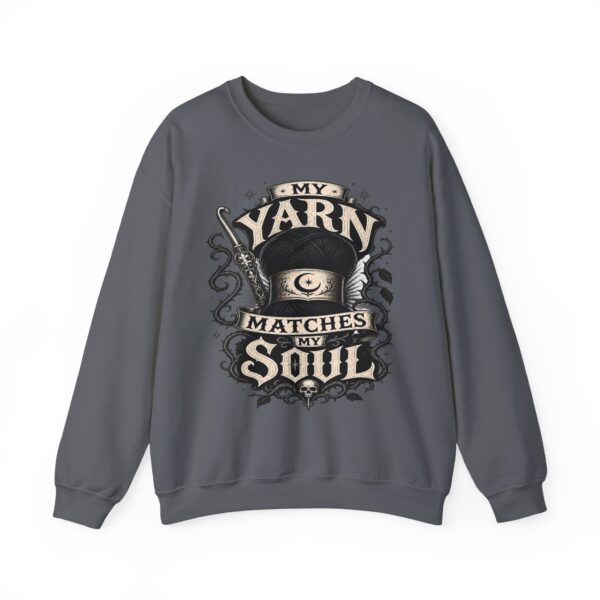 Knitting Sweatshirt — “My Yarn Matches My Soul” Cottagecore Pullover