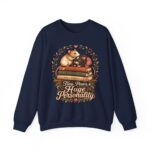 Hamster Booklover Sweatshirt — "Tiny Paws, Huge Personality" Cozy Crewneck