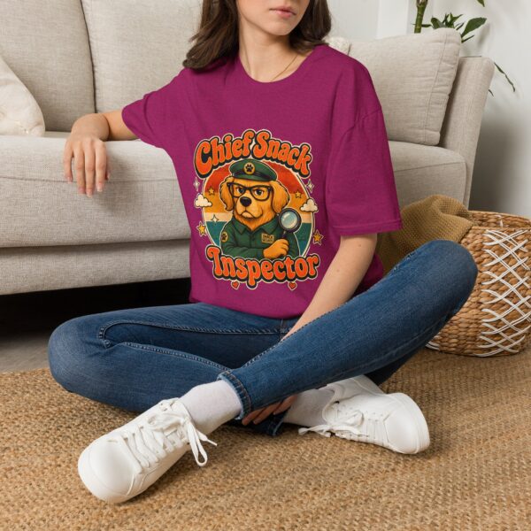 Chief Snack Inspector Vintage Dog Detective T-Shirt