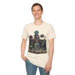 Retro Spaceport Tee — "Unclaimed Since The Last Starport Delay" Alien Deli Illustration