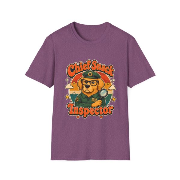 Chief Snack Inspector Vintage Dog Detective T-Shirt