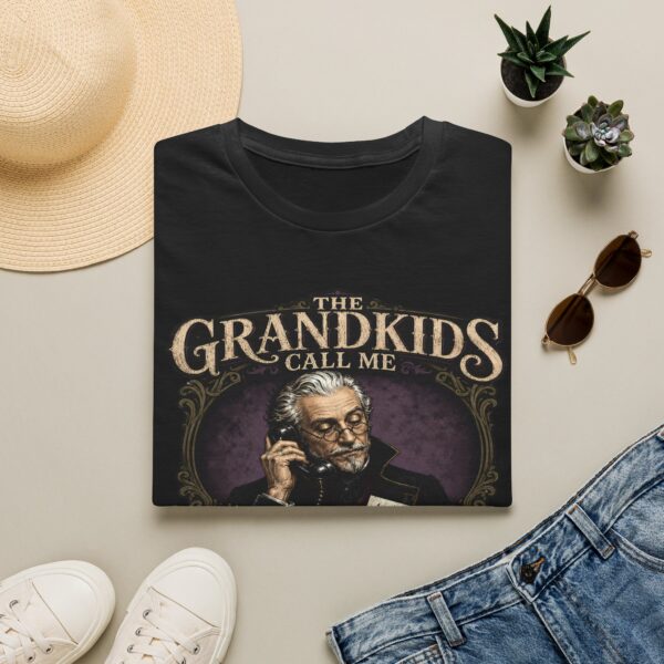 Grandpa T-Shirt — “The Grandkids Call Me When the Monsters Need Advice” Vintage Grandpa Tee