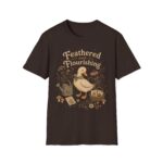 Feathered and Flourishing Duck Tee — Cottagecore Floral Graphic T-Shirt