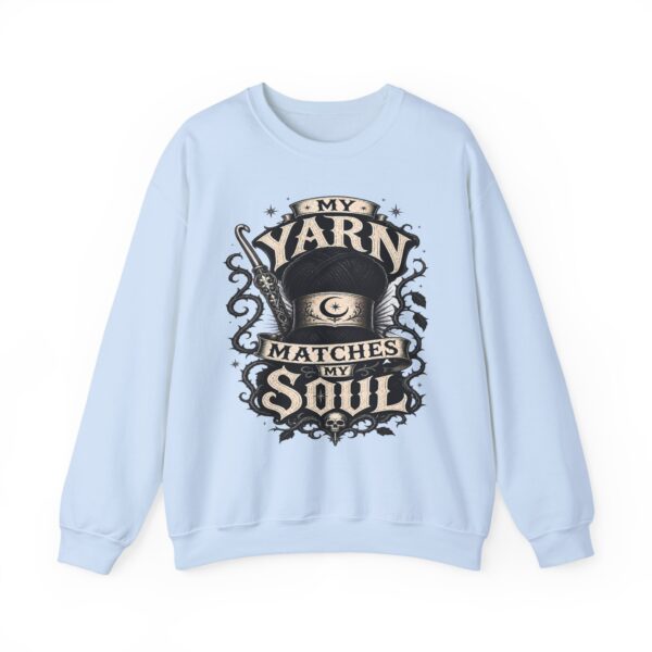 Knitting Sweatshirt — “My Yarn Matches My Soul” Cottagecore Pullover