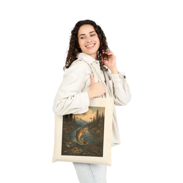 Trout River Vintage Art Tote