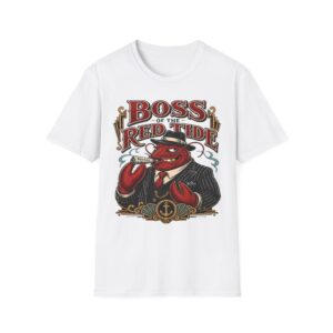 T-Shirt — "Boss of the Red Tide" Vintage Lobster Graphic Tee
