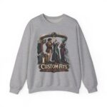 Crewneck Sweatshirt — 'Custom Fits: Questionable Anatomy' Vintage Tailor & Phantom Design