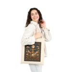 Moonlit Desert Cowboy Tote — Vintage Western Moonlight Canvas Bag
