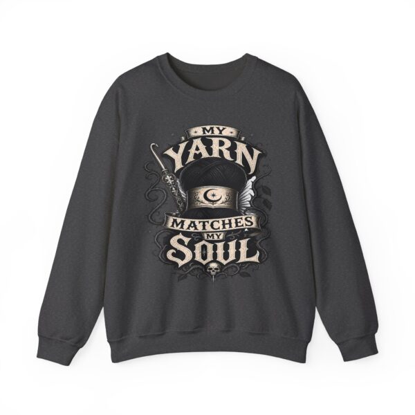 Knitting Sweatshirt — “My Yarn Matches My Soul” Cottagecore Pullover
