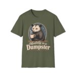 Mentally in a Dumpster Possum Tee — Cute Sarcastic Coffee Graphic T-Shirt