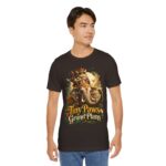 Tiny Paws, Grand Plans Tee — Crowned Cat Riding Elephant Vintage Graphic T-Shirt