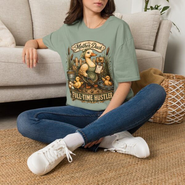 Mother Duck T-Shirt — "Mother Duck: Full-Time Hustler" Vintage Farmyard Tee