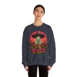 Beamed Up, Not Bothered Sweatshirt — Retro UFO & Jackrabbit Desert Crewneck