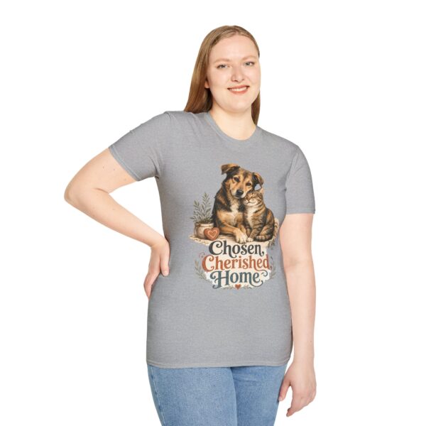 Dog & Cat 'Chosen Cherished Home' T-Shirt — Pet Rescue Adoption Tee