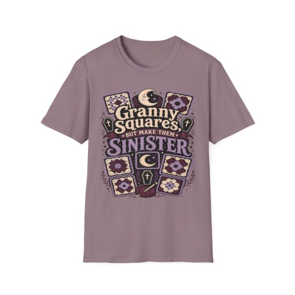 Granny Squares But Make Them Sinister T-Shirt — Gothic Crochet Retro Tee