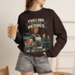 Lunch Lady Tribute Crewneck Sweatshirt — "Fueling Future Heroes: One Tray at a Time"