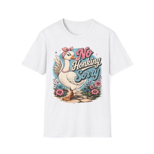No Honking Sorry Goose T-Shirt — Retro Floral Graphic Tee